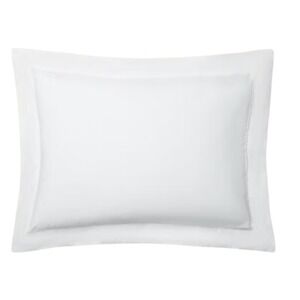 Ralph Lauren Organic Cotton Palmer‎ Standard Sham, Tux White - NEW